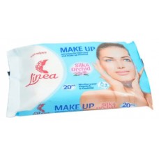 Серветки вологі для зняння макіяжу "LINEA" make up silk&orch №0038