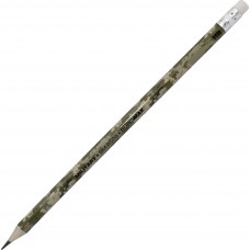 Олівець гр. "Buromax" №8528-HB Military з гумкою(100)(2400)