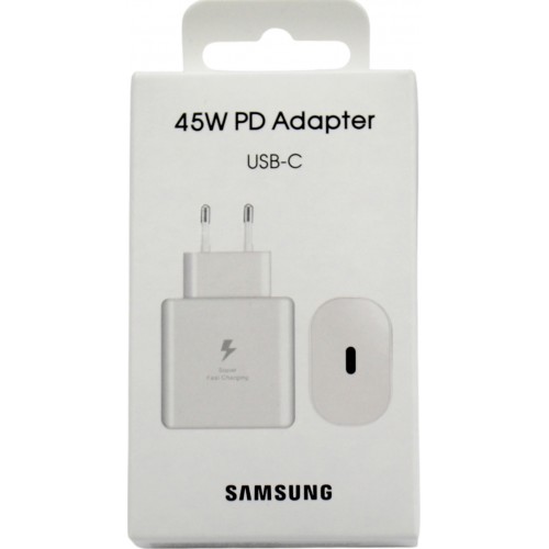Зарядний пристрій Samsung №108750 швидка зарядка 1USB-C 3.0A 45w white/Breidon/