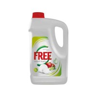 Миючий засіб д/посуду "Free" гель 5л Яблуко/Лайм