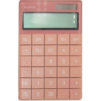 Калькулятор "Deli" №NS041 (12-розряд.) 165х103х12,5мм рожевий(10)