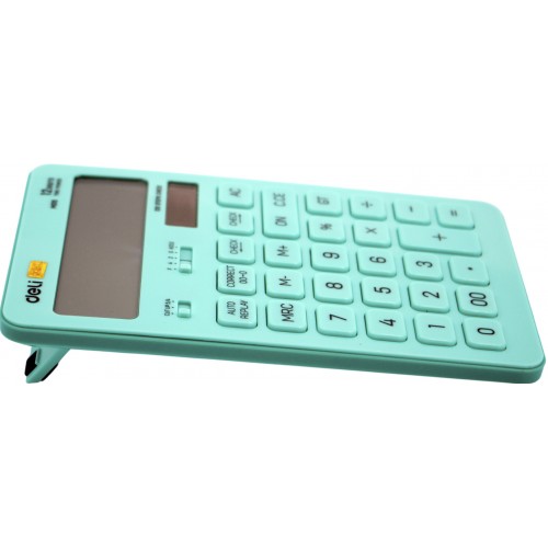 Калькулятор "Deli" №EM01531 (12-розряд.) 175х108х15мм блакитний