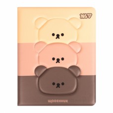 Щоденник шк. А5 тв. обкл PU Bearable 40арк.№911691/Yes/