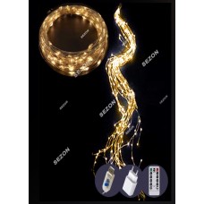 Гірлянда-пучок електрич. Роса 200LED USB,10ліній,реле 8режимів,теплий білий L-2м №1920-07