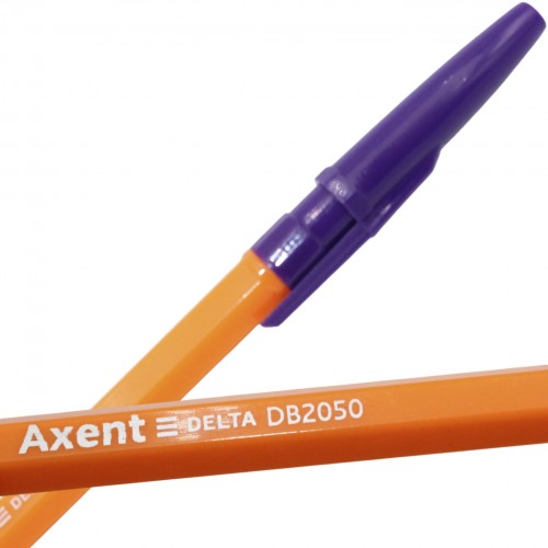 Ручка кульк. "Axent" №DB2050-11 0,7мм фіолетова(50)