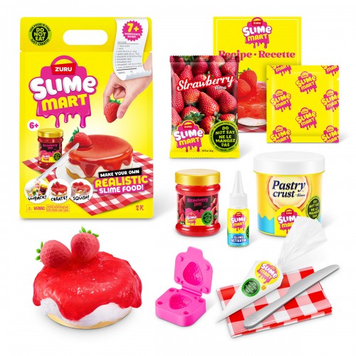 Ігровий набір "Slime Mart" серії Shopping Bag - Полуничний чізкейк №15901A/КіддіСвіт/