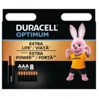 Батарейки Duracell Optimum LR-03/блістер 8шт(8)(64)