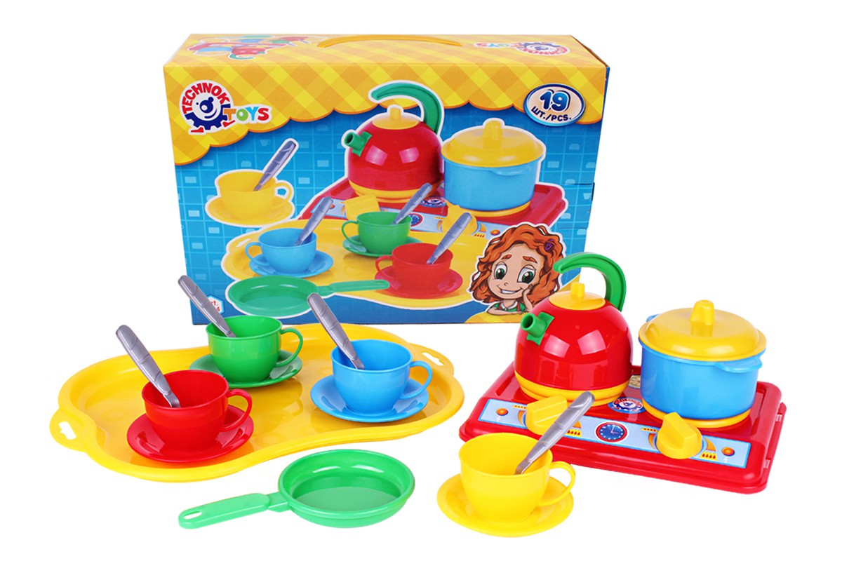 Набір посуду "Маринка" 19предм.,в кор-ці №1554/Технокомп/(5) — фото товару | Канцелярський Сад