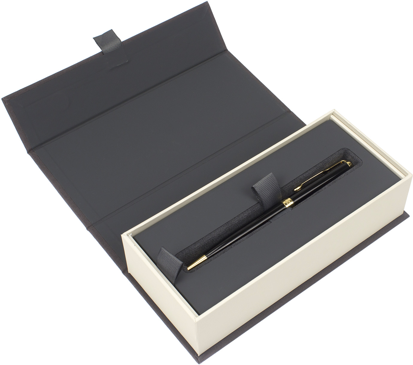 Ручка кульк. "Parker Sonnet" 17 Slim Black Lacquer №86031 позол. — фото товару | Канцелярський Сад