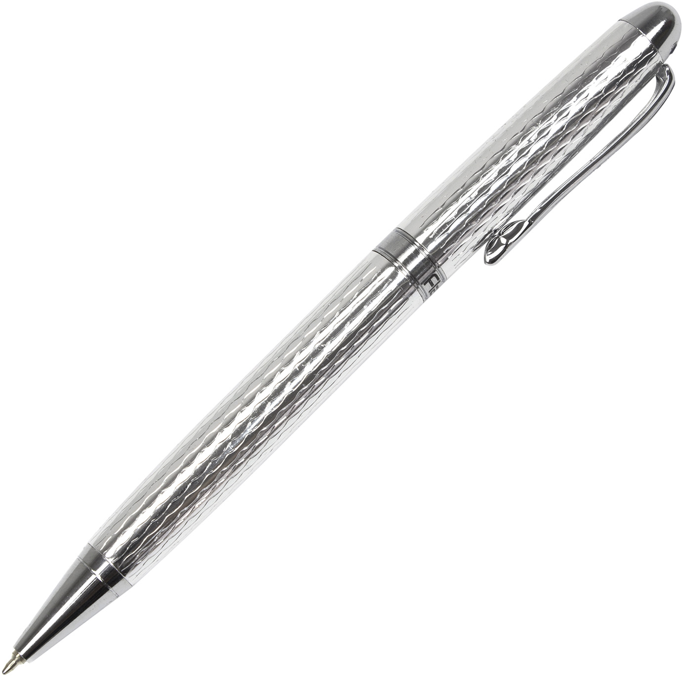 Ручка кульк. "FlairP" №1058 Regent хром з син. каменем 50836 синя(50) — фото товару | Канцелярський Сад