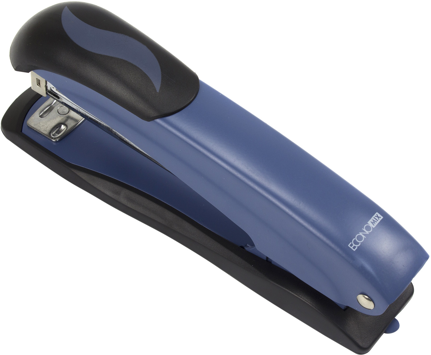 Степлер "Economix" №24/6,26/6,26/8 40арк №E40240 метал. синій(12) — фото товару | Канцелярський Сад