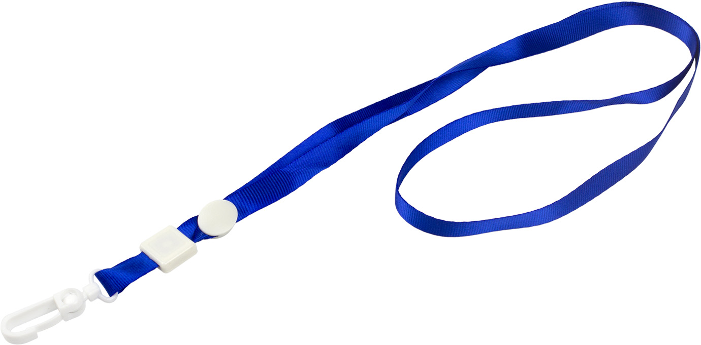 Шнурок для бейджа з карабіном "Axent" №4531-02 синій(20)(100) — фото товару | Канцелярський Сад