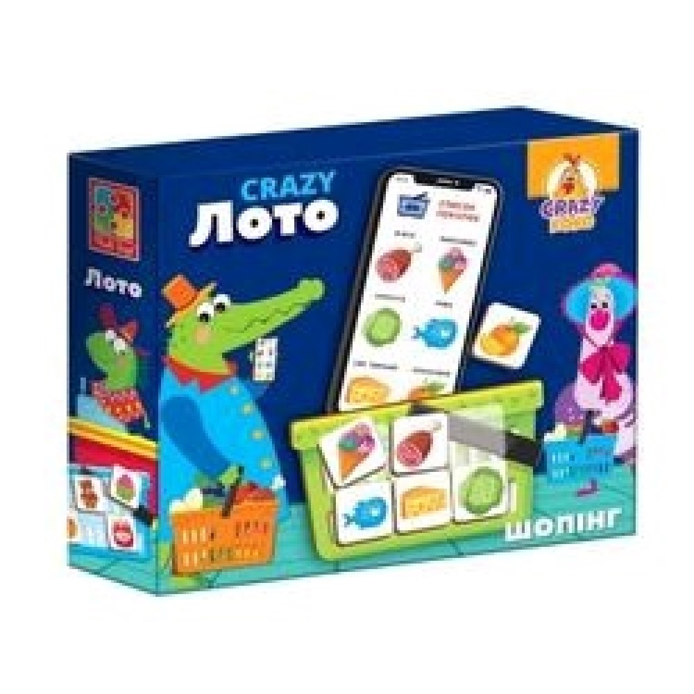 Гра наст. "Crazy Лото" укр. №VT8055-09(12) — фото товару | Канцелярський Сад