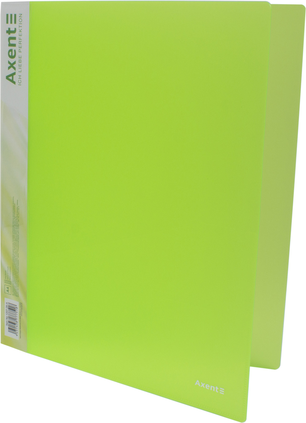 Папка "Axent" №1207-26-А А4 на 2кільця d-25мм (зелена)(1)(10) — фото товару | Канцелярський Сад