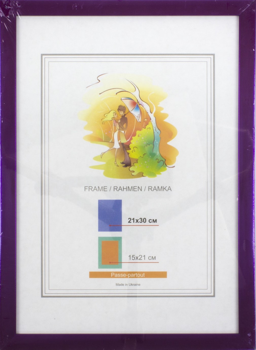 Фоторамка "DL" 21х30 №DL-37 фіолетовий металік(24) — фото товару | Канцелярський Сад