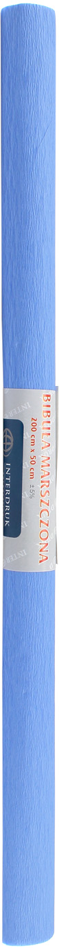 Папір гофра 2м х50см №18/990756 (св.-блакитний)(10)/Interdruk/ — фото товару | Канцелярський Сад