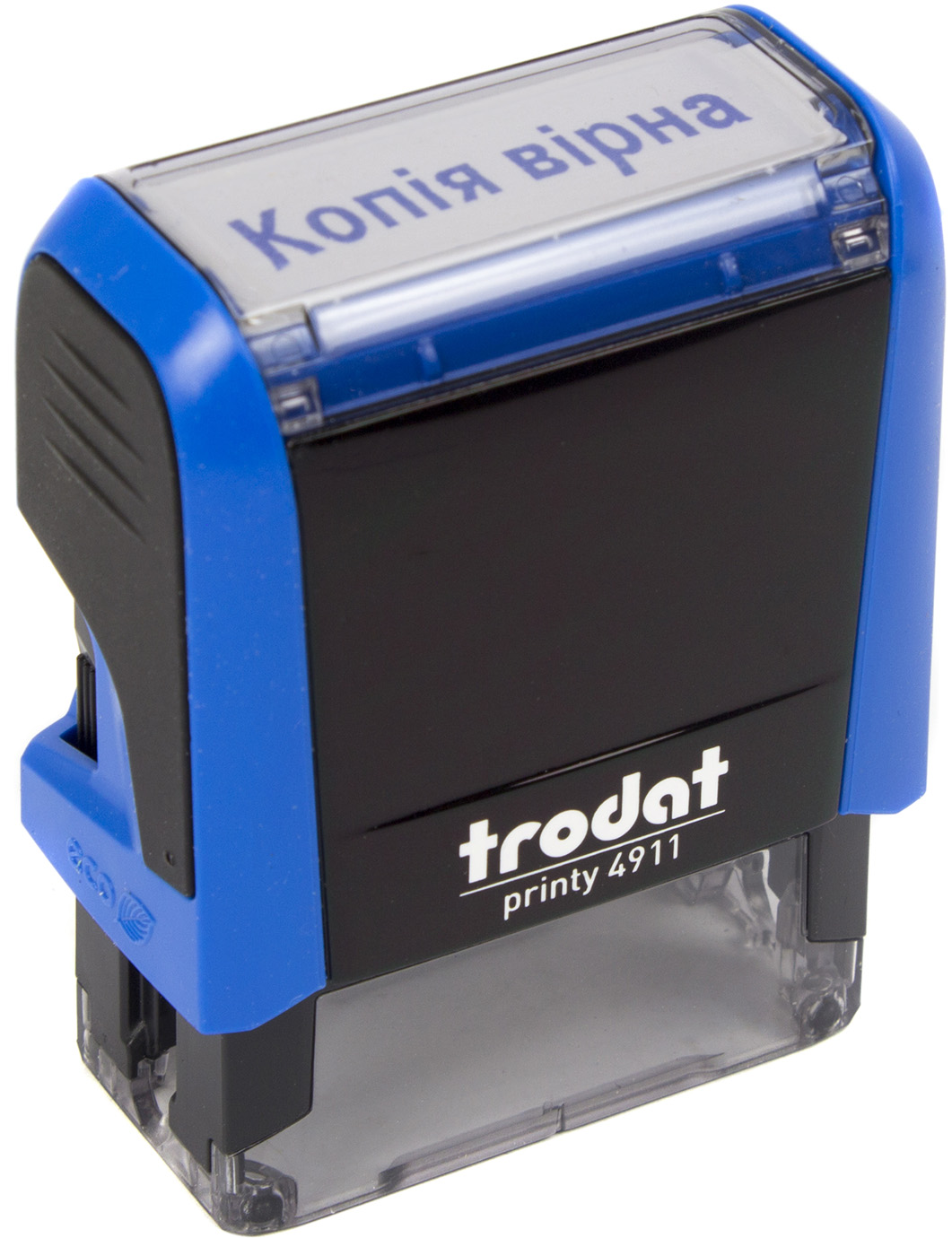 Оснастка для штампа пласт. 38х14мм Trodat №4911 "Копія вірна" (синя) — купити | Канцелярський Сад
