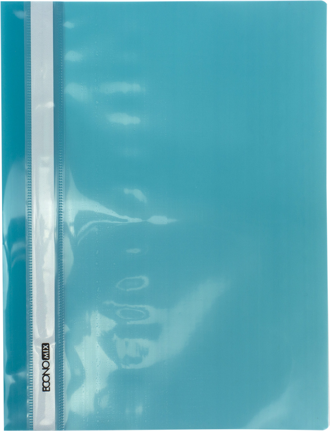 Папка-швидкозш."Economix" №E31511-21 А4з прозор.верхом,без перфор.глянц,бірюзова(10)(300) — фото товару | Канцелярський Сад