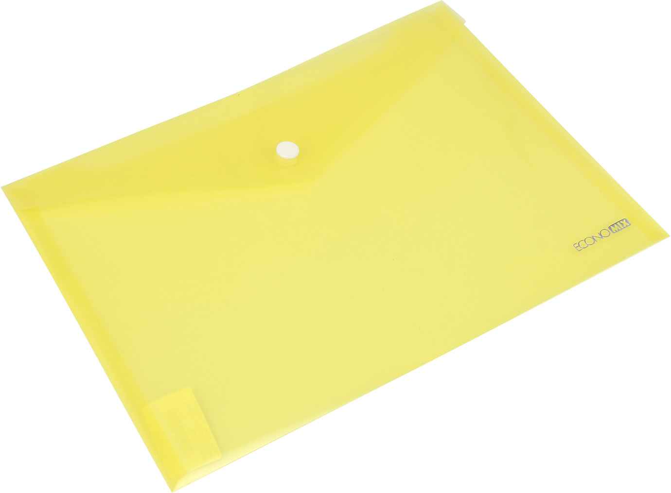 Папка-конверт "Economix" №E31302-05 В5 на кнопці жовта(12)(180) — фото товару | Канцелярський Сад