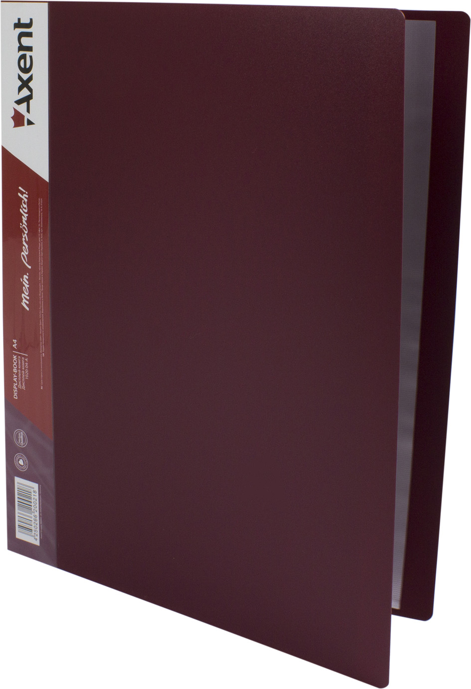 Папка "Axent" №1020-04 А4 з 20ф. бордо(48) — фото товару | Канцелярський Сад