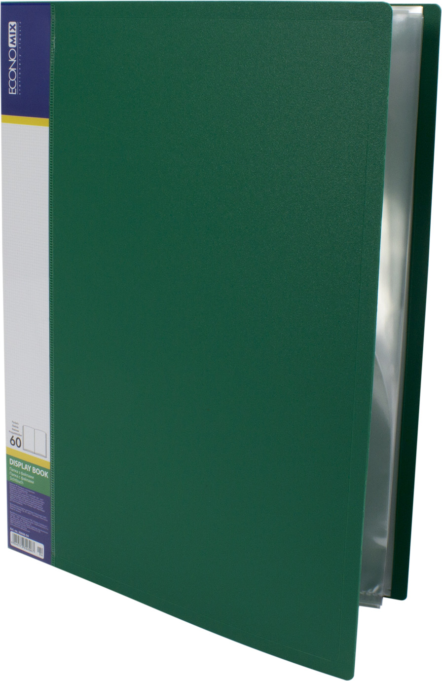 Папка "Economix" №E30606-04 А4 з 60ф. зелена(6) — фото товару | Канцелярський Сад