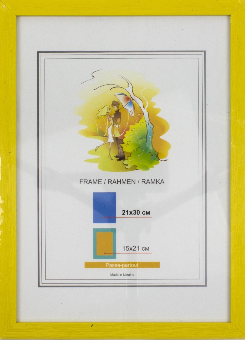 Фоторамка "DL" 21х30 №DL-120 жовта структура(24) — фото товару | Канцелярський Сад