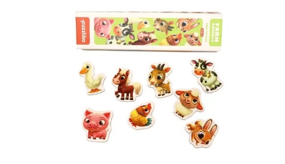 Пазли Puzzlika 16ел. Тварини ферми №14781 — фото товару | Канцелярський Сад