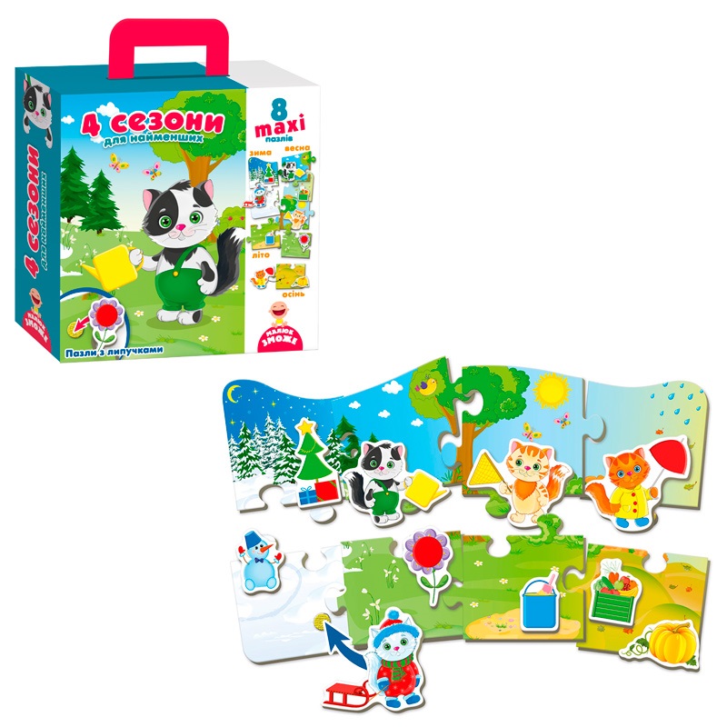 Пазли з липучками "4 сезони" №VT2907-04(6) — фото товару | Канцелярський Сад