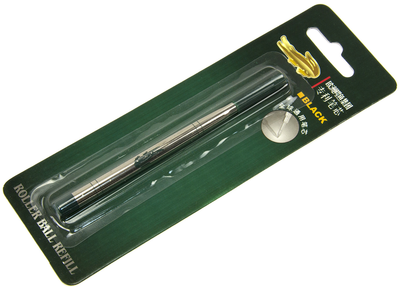 Стрижень кап. "Crocodile" 0,5мм 112мм чорн. (12) — фото товару | Канцелярський Сад