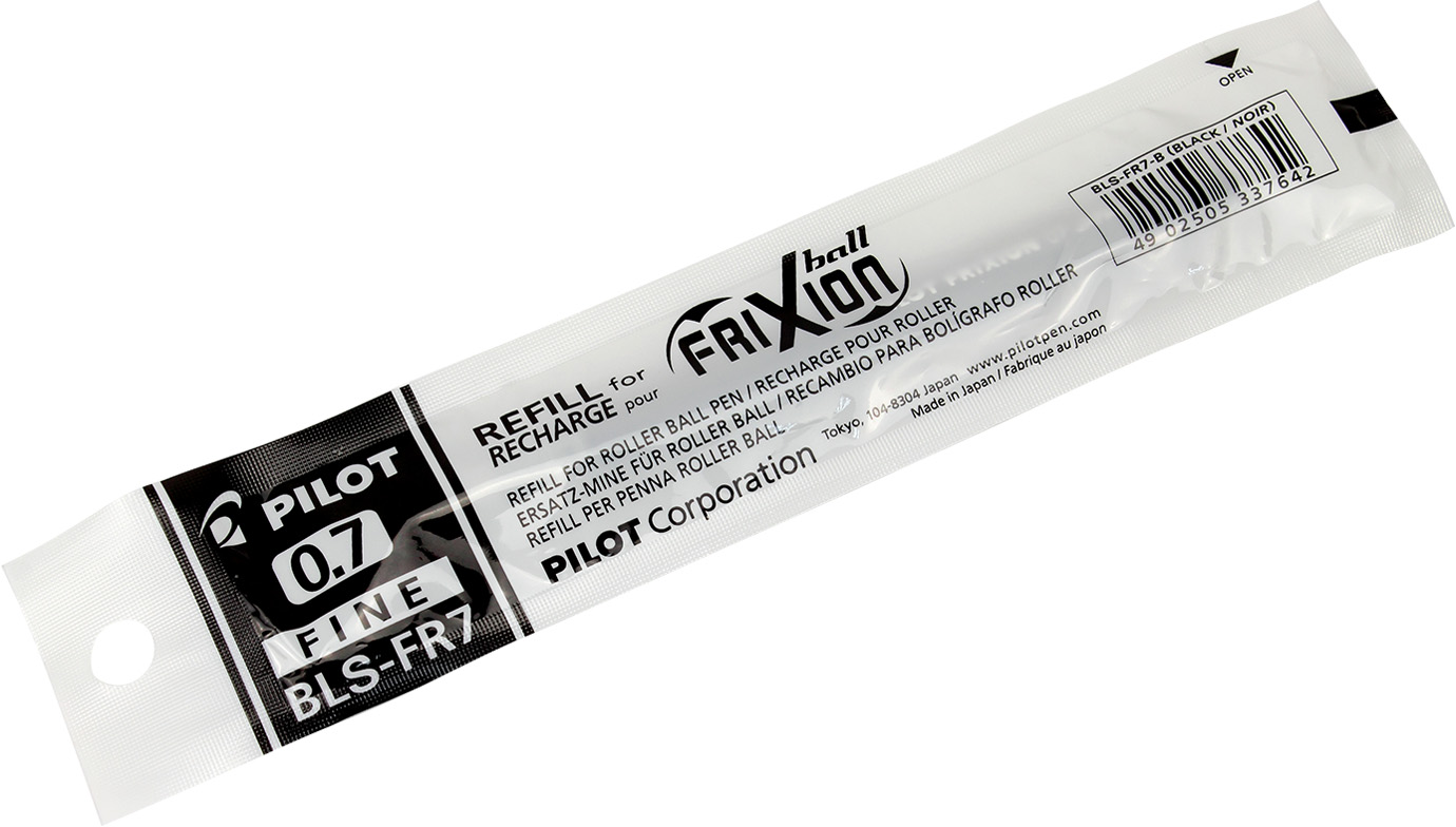 Стрижень гел. "Pilot" №BLS-FR-7-B 0,7мм Frixion для BL-FR7 чорн.(12)(144) — фото товару | Канцелярський Сад