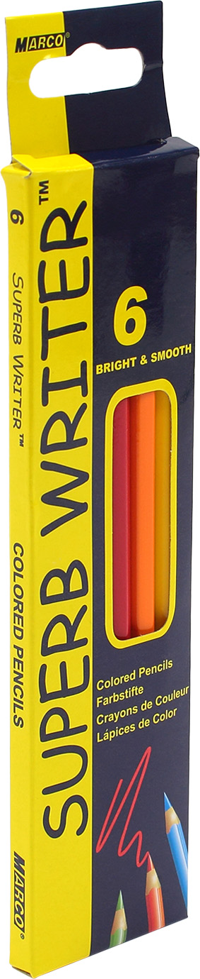 Олівці кольор. 6 кольор. "Marco" №4100-6СВ(24)(480) — фото товару | Канцелярський Сад