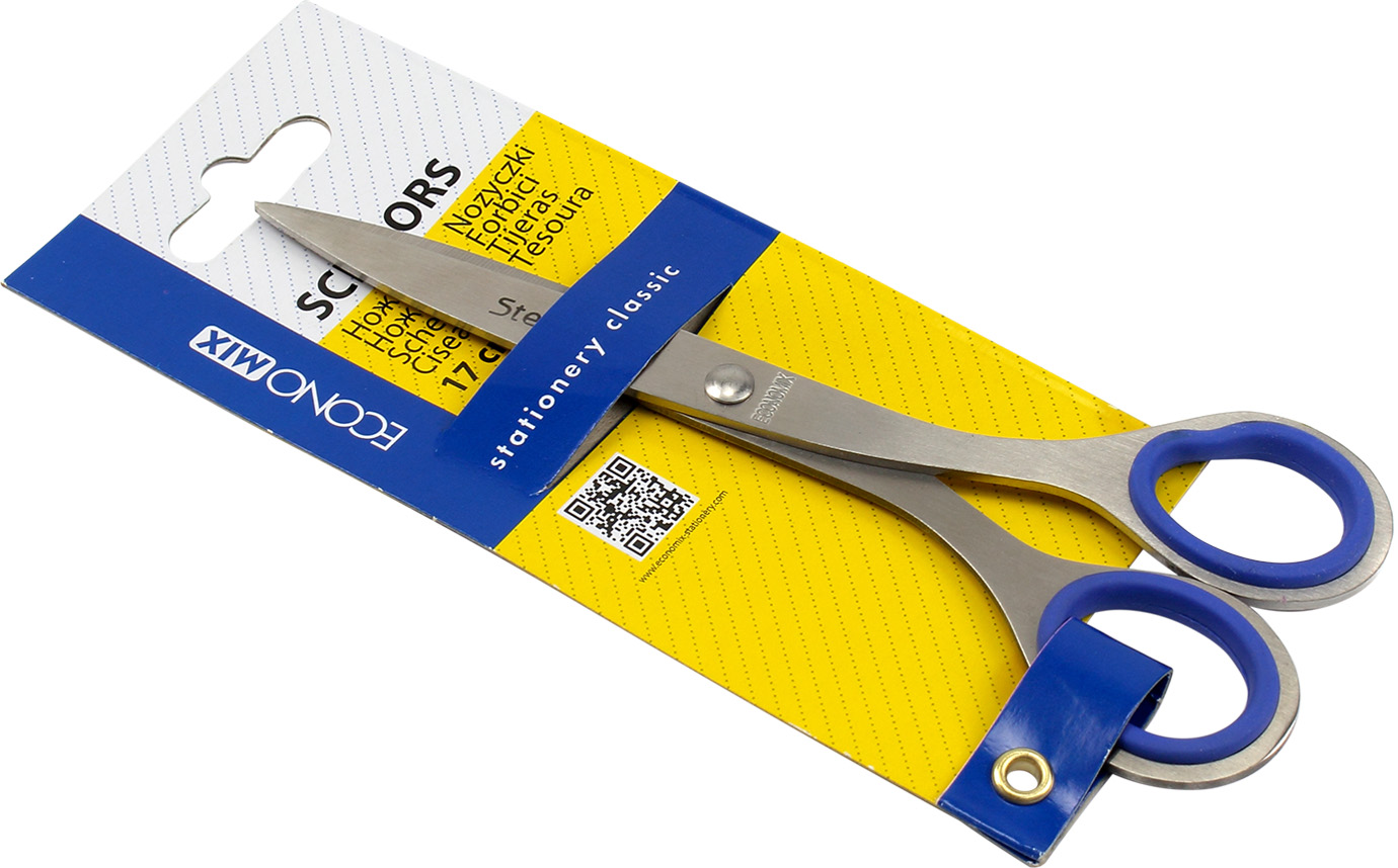 Ножиці офісн. "Economix" №E40423 17см (12)(144) — фото товару | Канцелярський Сад