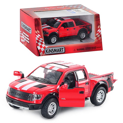 Машина метал. "Kinsmart" Ford F-150 SVT Raptor Supercrew 2013,в кор-ці №KT5365WF(24) — фото товару | Канцелярський Сад