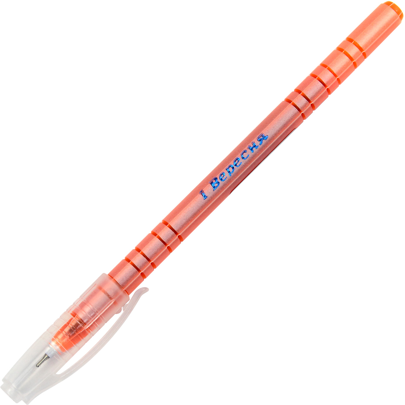 Ручка кульк. "1В" №411032 Flower Pearl Coated 0,6мм синя(30)(600)(2400) — фото товару | Канцелярський Сад