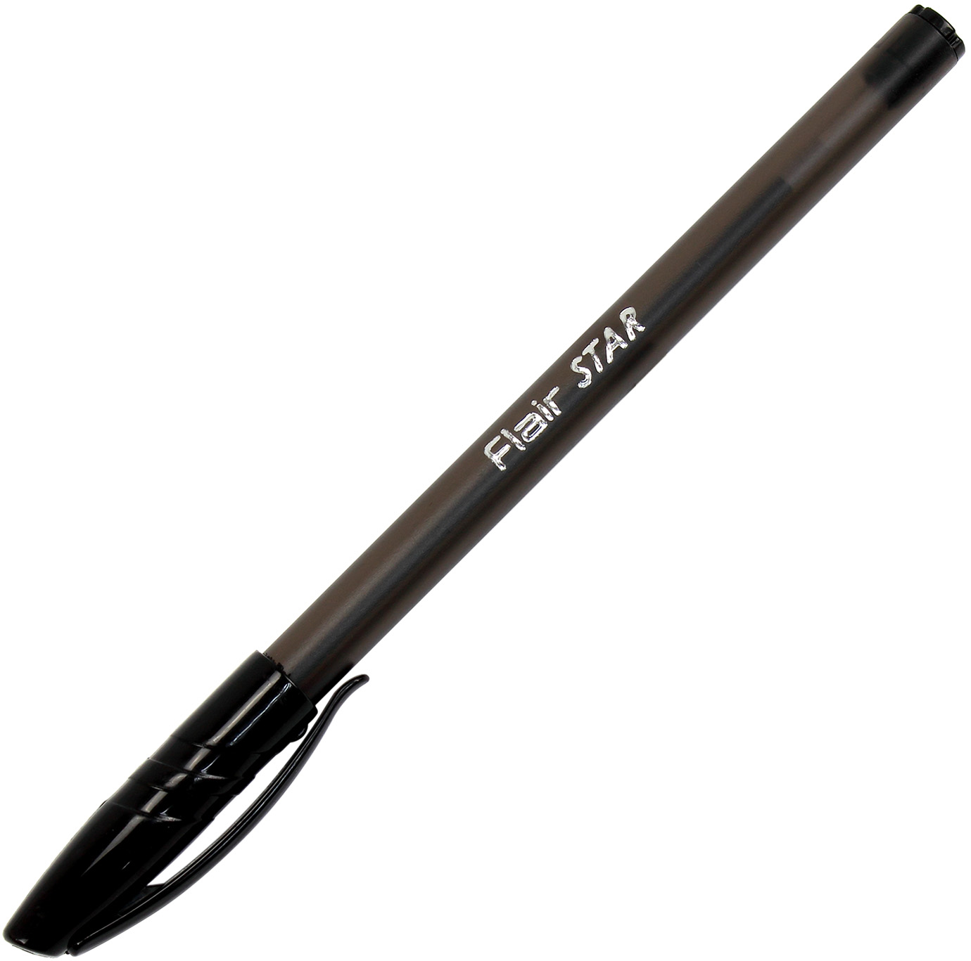 Ручка кульк. "Flair" №1104/1188 Star 1мм чорна(50)(1000)(2000) — фото товару | Канцелярський Сад