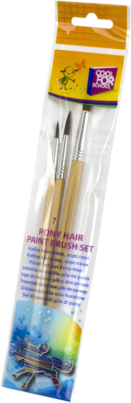 Набір пензлів 3шт "Graffiti/Maxi" №CF60806/MX60806 "Toys" (3,7,11)(24)(480) — купити | Канцелярський Сад