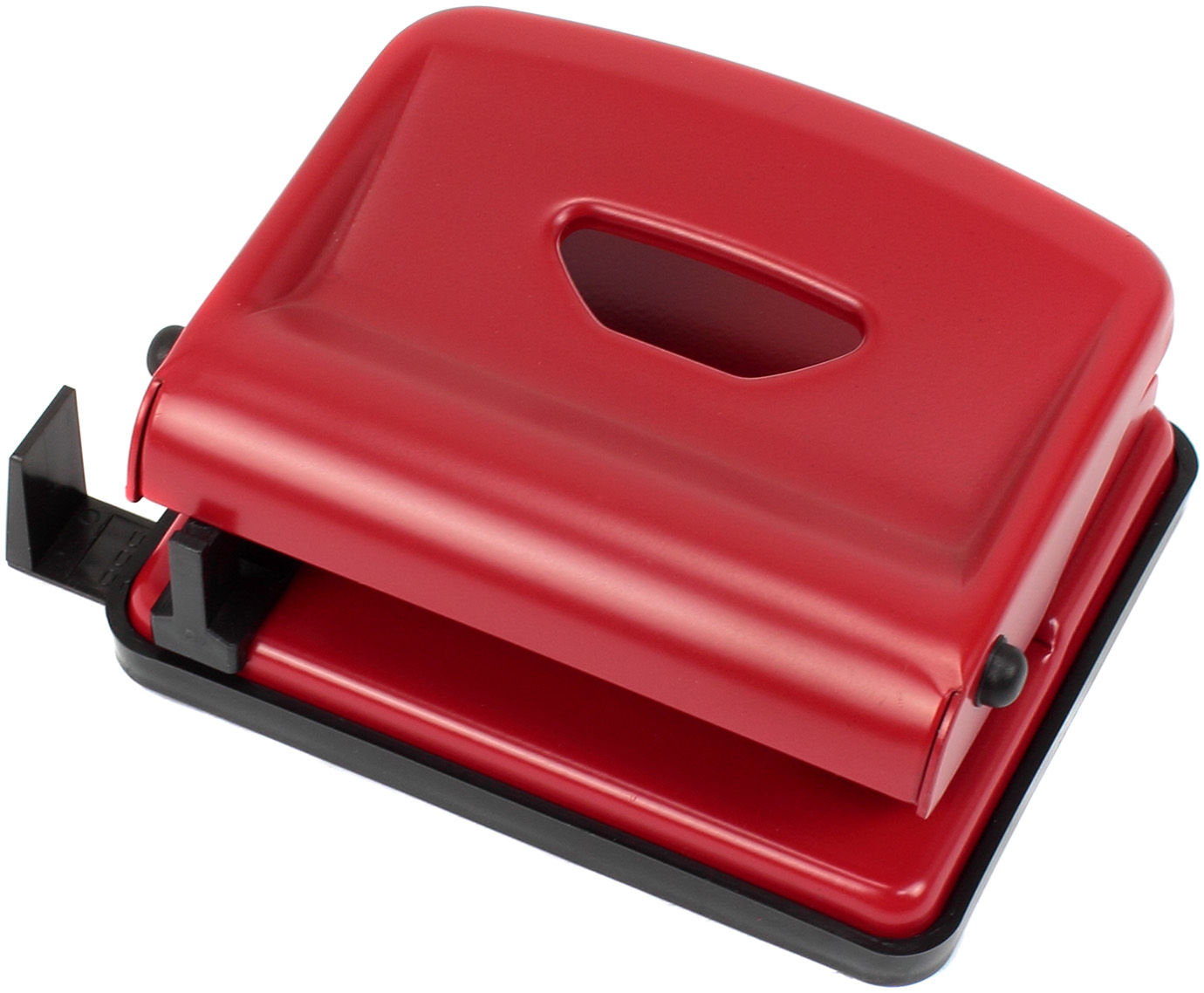 Дирокол "Scholz" 25арк. метал. червоний №4318(1)(12) — фото товару | Канцелярський Сад