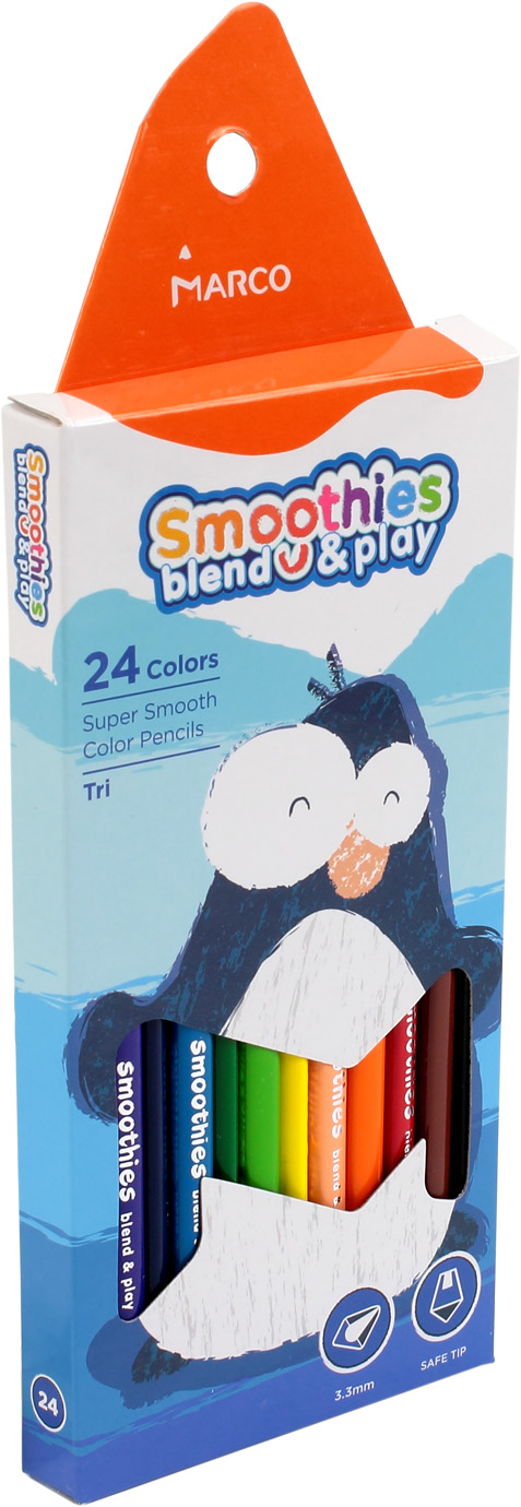 Олівці кольор. 24 кольор. "Marco" №2150ST-24CB/8420(6)(60) — фото товару | Канцелярський Сад