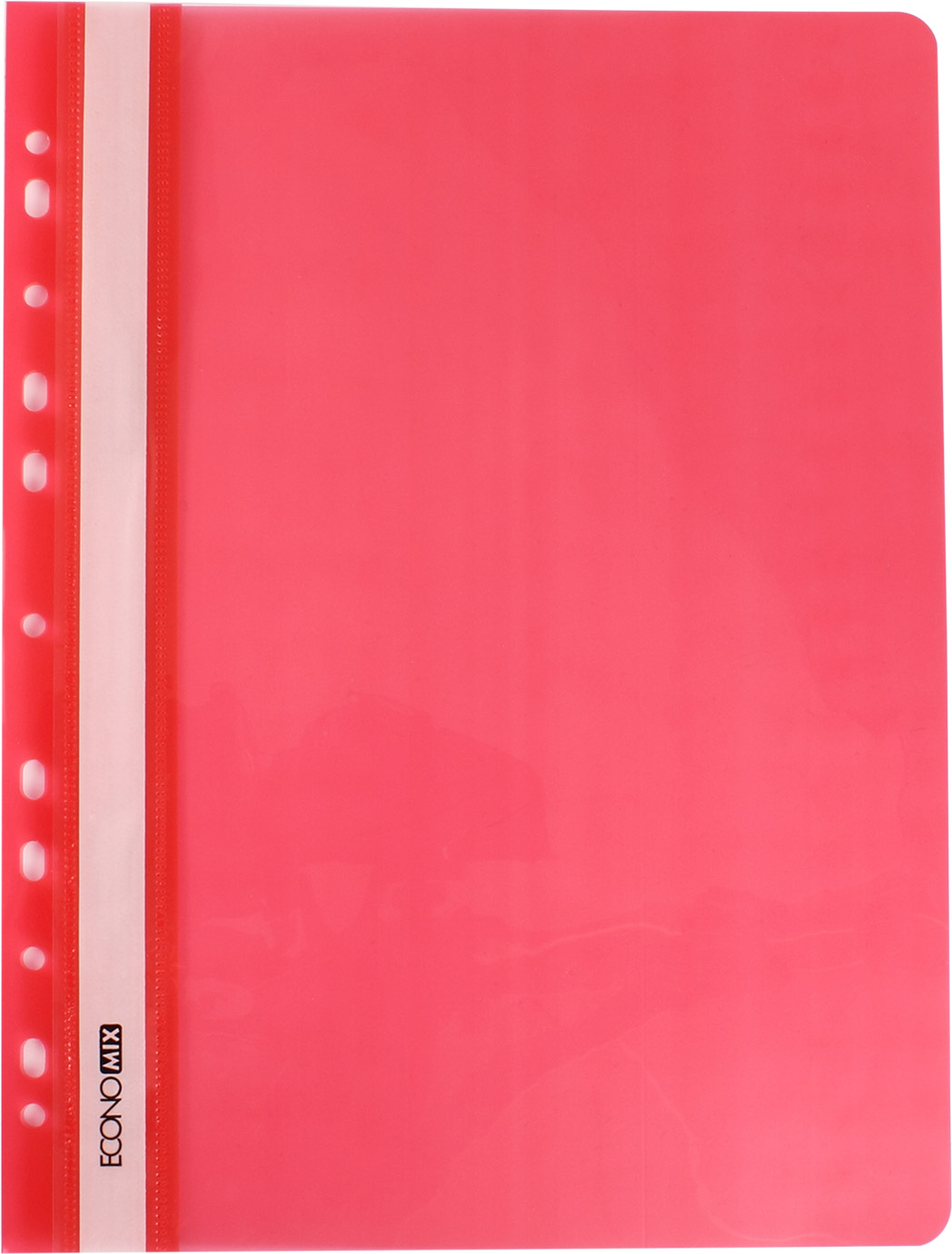 Папка-швидкозш. "Economix" №E31510-03 А4 з прозор.верхом,з перфор.,глянц. червона(10)(300) — фото товару | Канцелярський Сад
