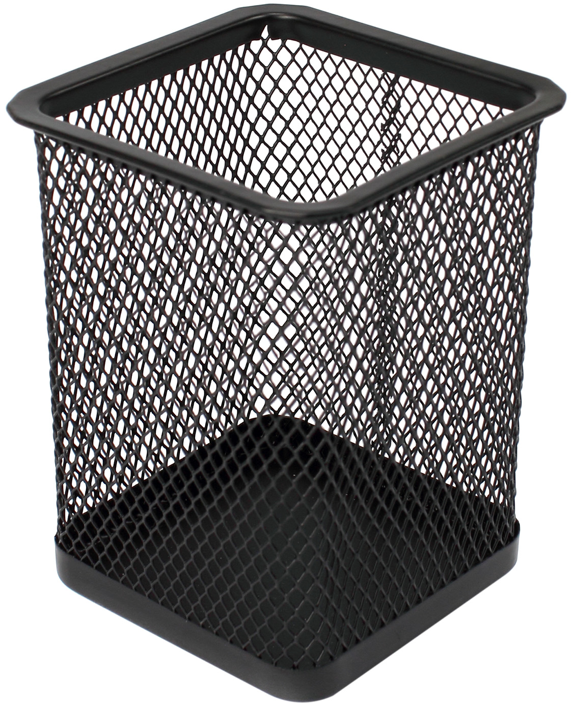 Стакан для ручок метал. "Axent" №2111-01 квадр. 80х80х100мм,чорний (12)(96) — фото товару | Канцелярський Сад