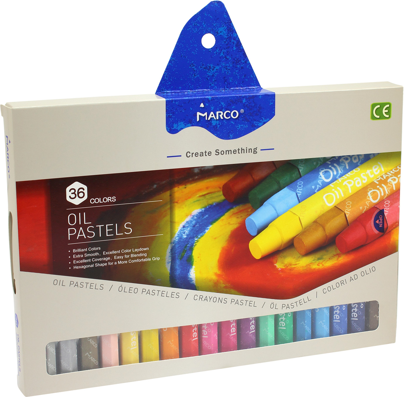 Пастель масл. "Marco" №4800OP-36CB 36 кольор.(1)(4)(24) — фото товару | Канцелярський Сад