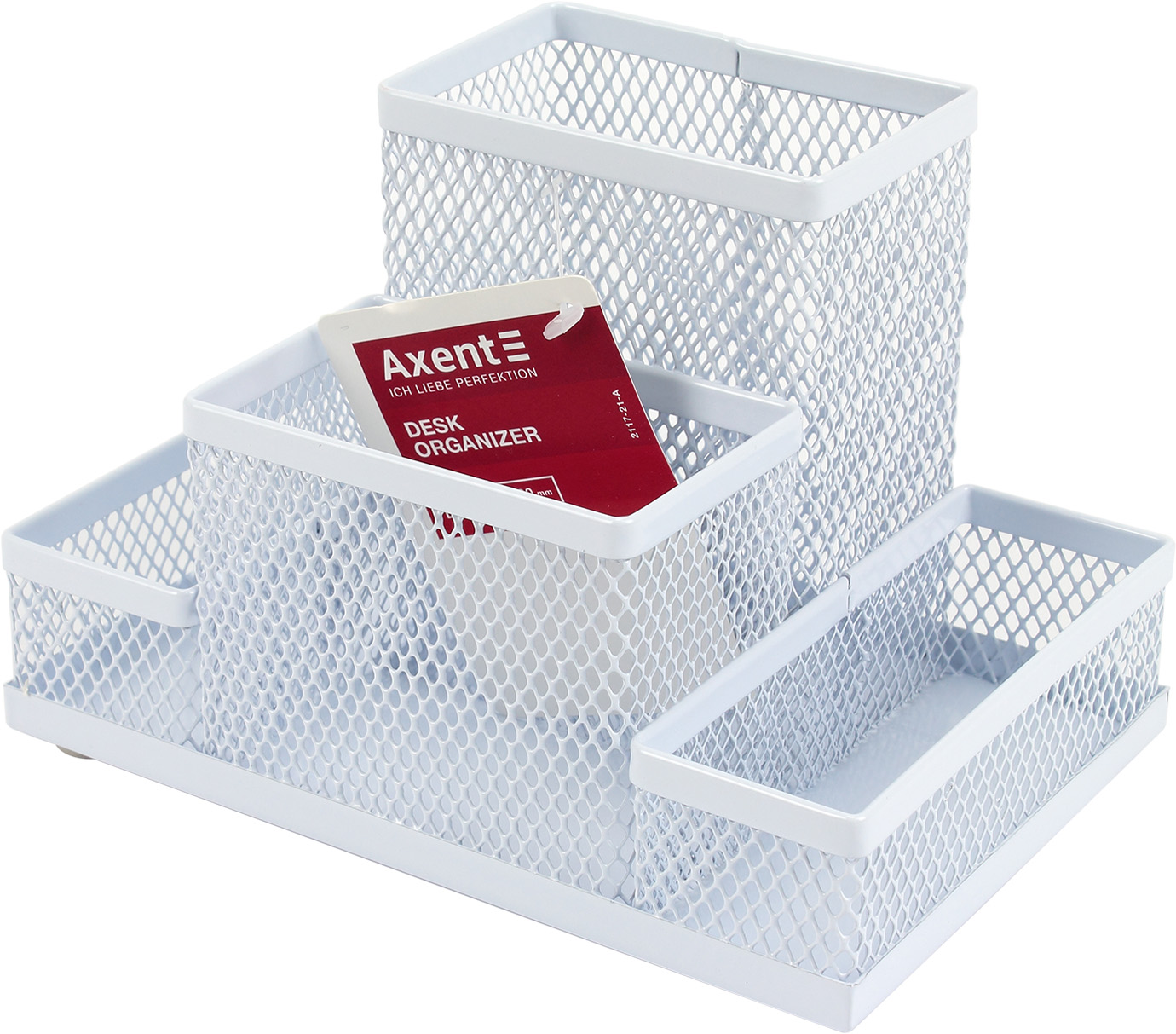 Підставка метал. "Axent" №2117-21 155х103х100мм біла(24) — фото товару | Канцелярський Сад