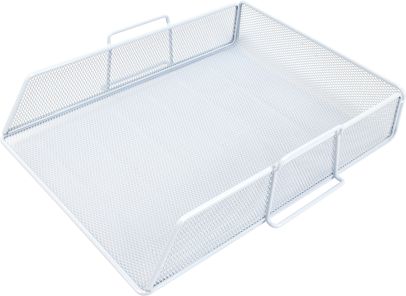 Лоток горизонт. "Axent" метал. №2123-21 білий — купити | Канцелярський Сад