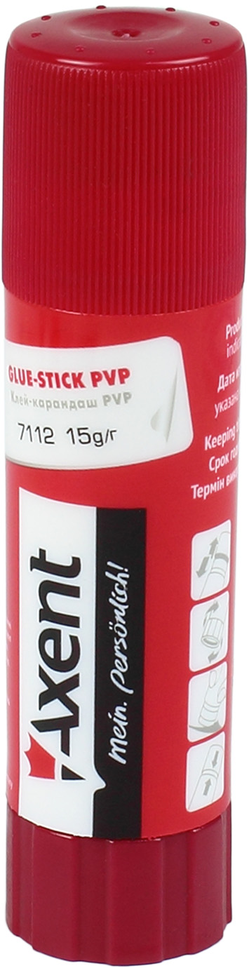 Клей-олівець "Axent" №7101 8гр PVA(30)(600) — фото товару | Канцелярський Сад