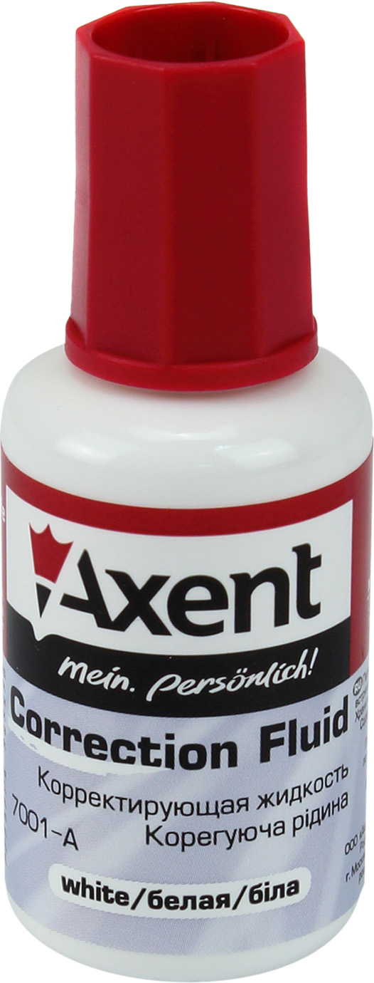 Коректор з пенз. "Axent" 20мл №7001(12)(576) — фото товару | Канцелярський Сад