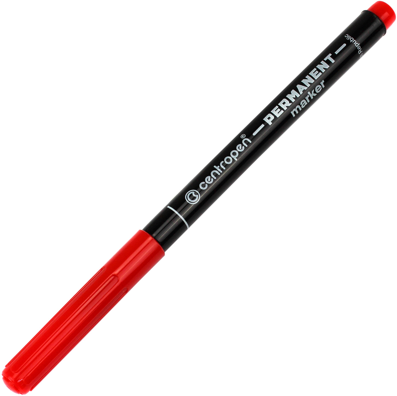 Маркер "Centropen" №2536/02 Permanent 1мм червоний(12)(240) — фото товару | Канцелярський Сад