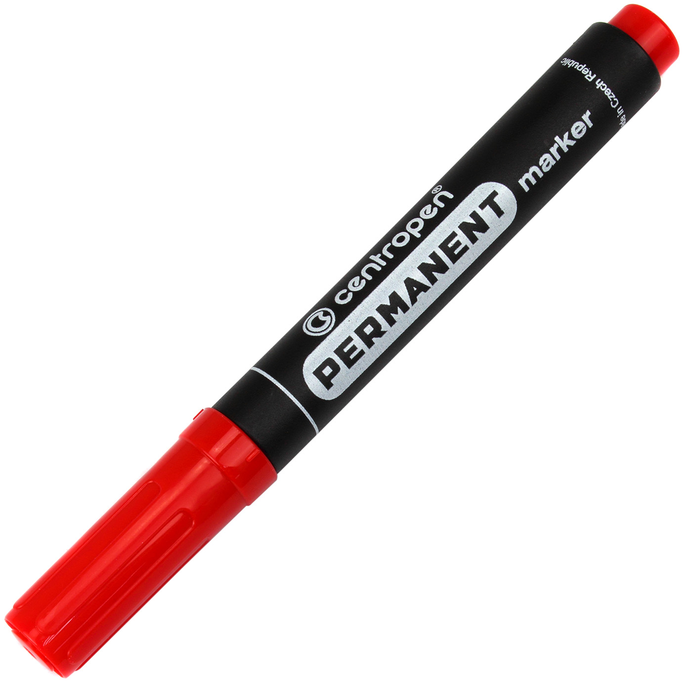 Маркер "Centropen" №8566/02 Permanent 2,5мм червоний(10)(200)(1000) /1/ — фото товару | Канцелярський Сад