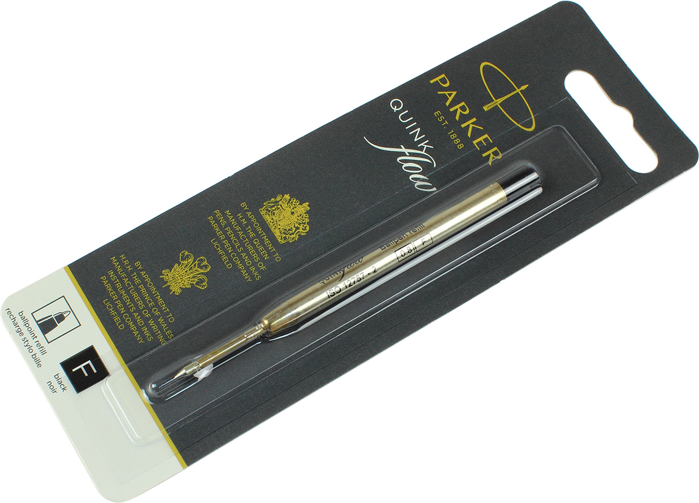 Стрижень кульк. "Parker" №10231BK QuinkFlow чорн.,блістер(12) — фото товару | Канцелярський Сад