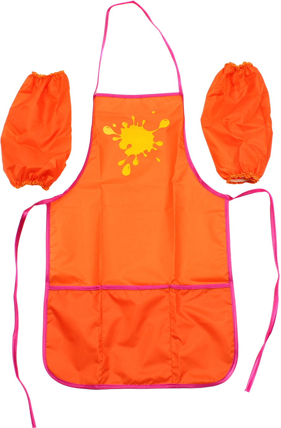 Фартух для творч. з нарукавниками "Economix" №E61490-06 жовт. -помаранч.(100) — купити | Канцелярський Сад