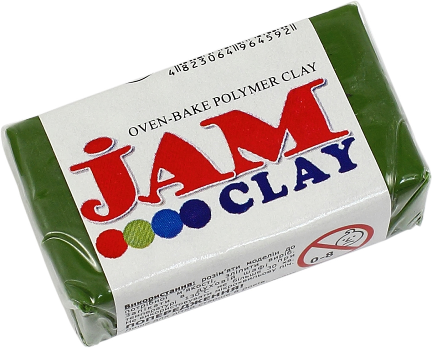 Глина полімер. "Jam Clay" Оливка 20гр №5018703/340703/4592(16) — фото товару | Канцелярський Сад